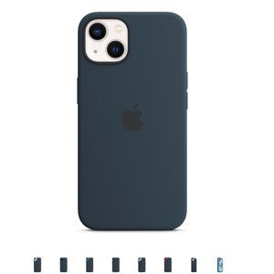 Apple iPhone 13 Abyss Blue Magsafe Silicone Case